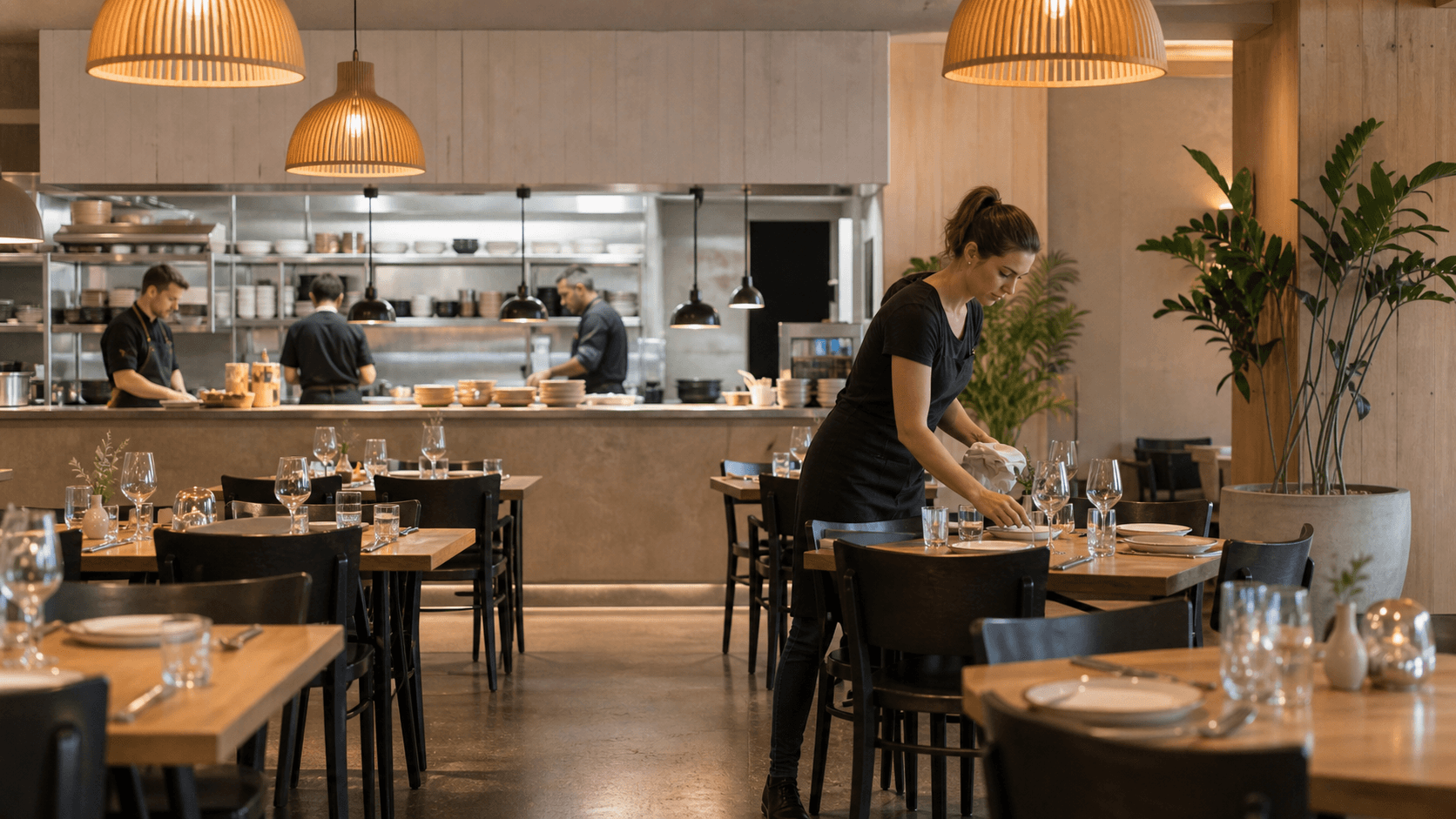 Restaurant business setting